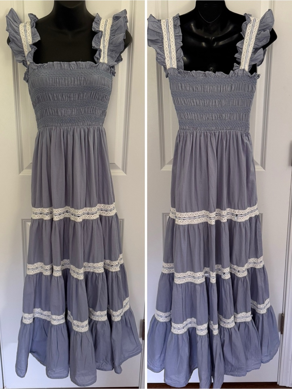 Neuflora Smocked Bodice Tiered Maxi Dress - Picture 2 of 12